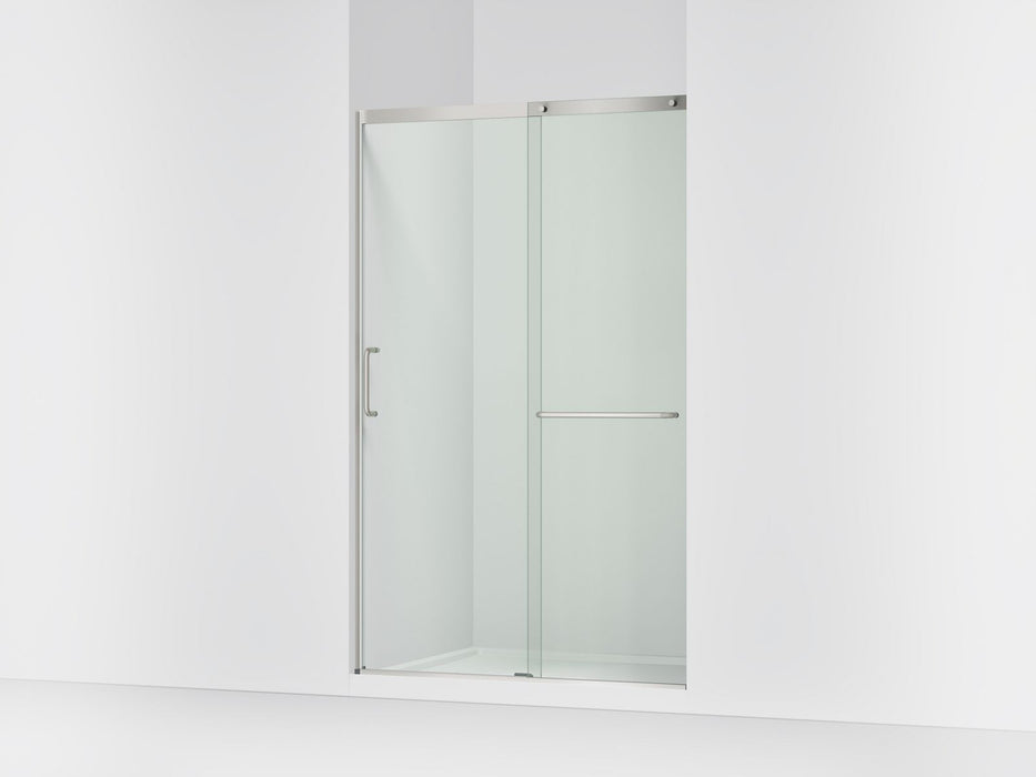 KOHLER K-707613-8L Elate Sliding shower door, 75-1/2" H x 44-1/4 - 47-5/8" W, with heavy 5/16" thick Crystal Clear glass,...