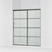 KOHLER K-707615-8G79 Elate Sliding shower door, 75-1/2" H x 56-1/4 - 59-5/8" W, with heavy 5/16" thick Crystal Clear...