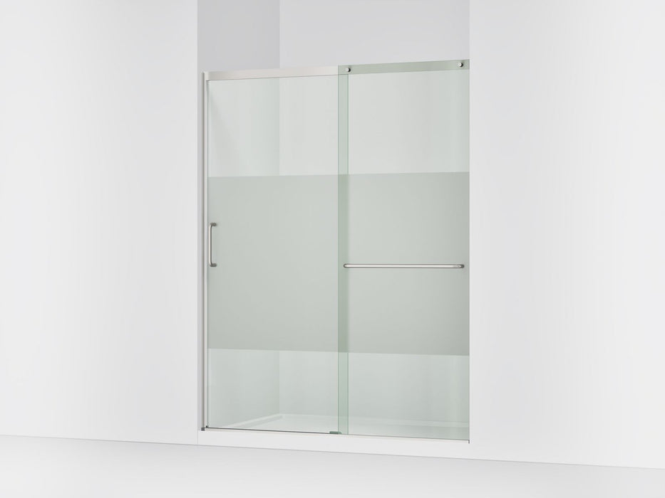 KOHLER K-707616-8G81 Elate Sliding shower door, 75-1/2" H x 62-1/4 - 65-5/8" W with heavy 5/16" thick Crystal Clear glass...