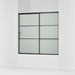 KOHLER K-707618-8G80 Elate Sliding bath door, 56-3/4" H x 56-1/4 - 59-5/8" W with heavy 5/16" thick Frosted glass with...