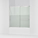 KOHLER K-707618-8G81 Elate Sliding bath door, 56-3/4" H x 56-1/4 - 59-5/8" W with heavy 5/16" thick Crystal Clear glass...