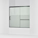 KOHLER K-707618-8G81 Elate Sliding bath door, 56-3/4" H x 56-1/4 - 59-5/8" W with heavy 5/16" thick Crystal Clear glass...