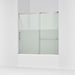KOHLER K-707618-8G81 Elate Sliding bath door, 56-3/4" H x 56-1/4 - 59-5/8" W with heavy 5/16" thick Crystal Clear glass...