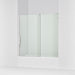 KOHLER K-707623-8L Echelon Sliding bath door, 58-1/4" H x 55-3/4 - 59-3/4" W, with 5/16" thick Crystal Clear glass,...