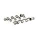 KOHLER K-708 Vintage Brackets and End Caps, vibrant brushed nickel