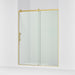 KOHLER K-709079-10L Rely 77" H sliding shower door with 3/8"-thick glass, vibrant brushed moderne brass