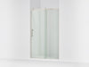KOHLER K-709080-10L Rely 77" H sliding shower door with 3/8"-thick glass, anodized brushed nickel