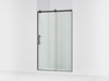 KOHLER K-709080-10L Rely 77" H sliding shower door with 3/8"-thick glass, matte black