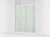 KOHLER K-709081-10L Rely 77" H sliding shower door with 3/8"-thick glass, bright polished silver