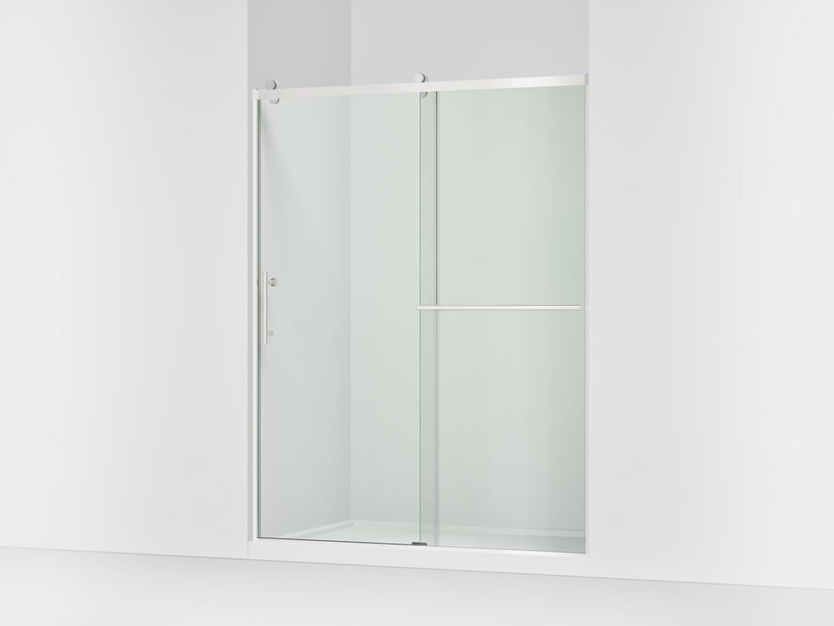 KOHLER K-709081-10L Rely 77" H sliding shower door with 3/8"-thick glass, bright polished silver