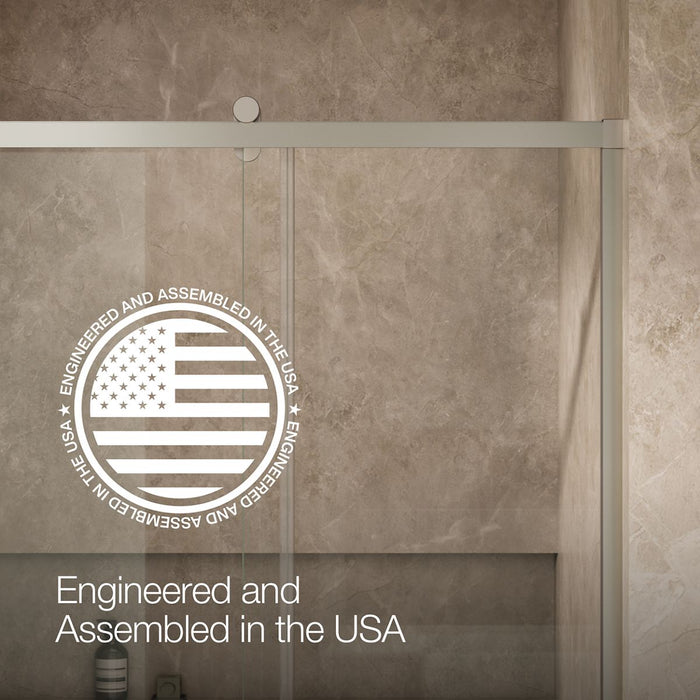 KOHLER K-709082-10L Rely 77" H sliding shower door with 3/8"-thick glass, anodized brushed nickel - view 5