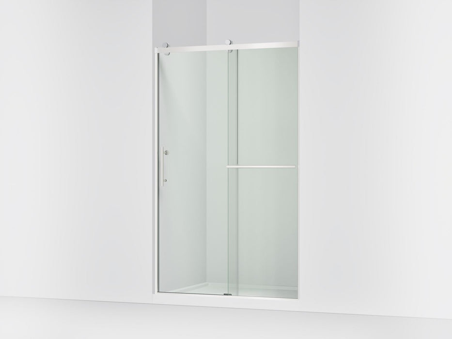 KOHLER K-709082-10L Rely 77" H sliding shower door with 3/8"-thick glass, bright polished silver