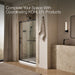 KOHLER K-709082-10L Rely 77" H sliding shower door with 3/8"-thick glass, matte black - view 3