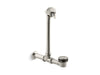 KOHLER K-7104 Iron Works Exposed bath drain for above-the-floor installation, vibrant brushed nickel