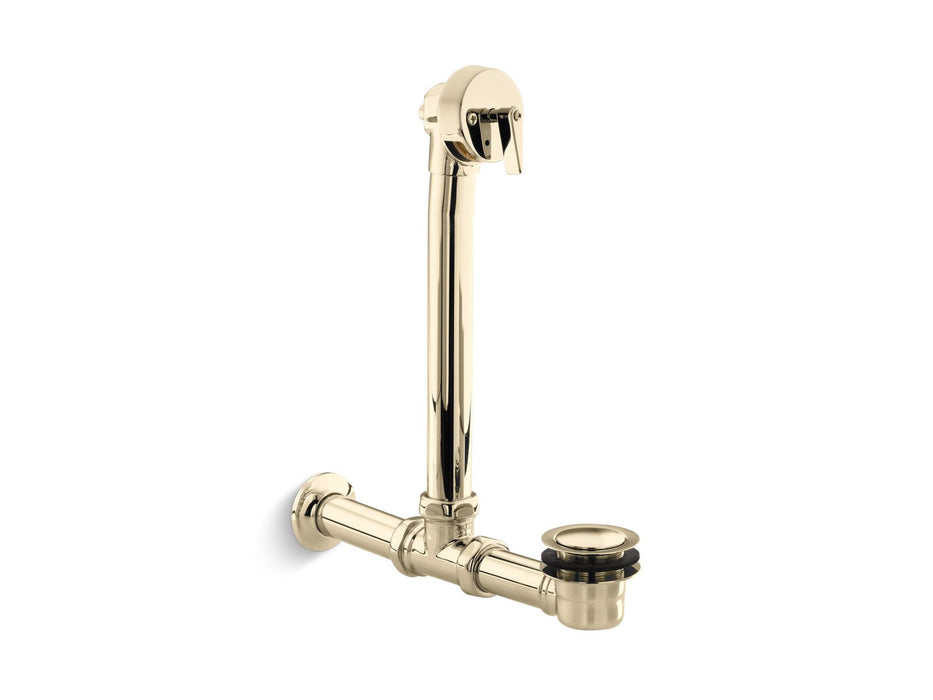 KOHLER K-7104 Iron Works Exposed bath drain for above-the-floor installation, vibrant french gold