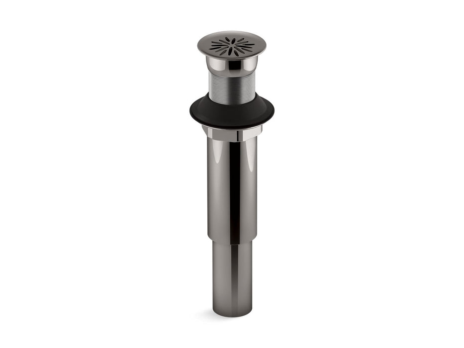 KOHLER K-7107 Decorative grid drain without overflow, vibrant titanium