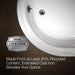 KOHLER K-710-P5 Iron Works Historic 66" x 36" freestanding bath, black exterior with white interior - view 3