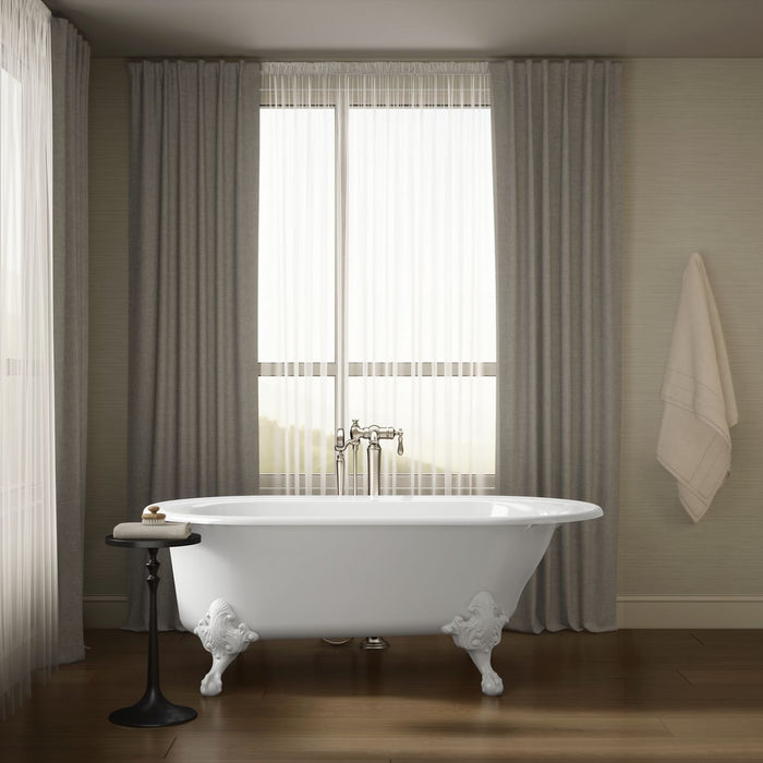 KOHLER K-710-W Iron Works Historic 66" x 36" freestanding bath