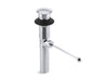 KOHLER K-7114 Premier pop-up drain, exposed, without overflow, polished chrome
