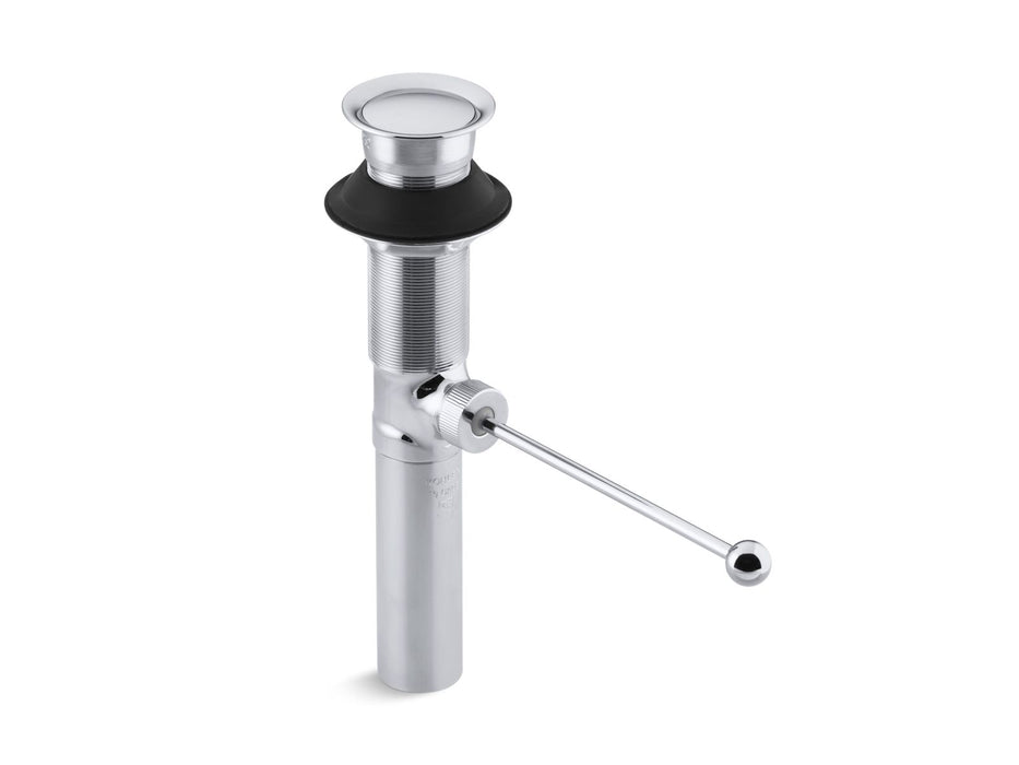 KOHLER K-7114 Premier pop-up drain, exposed, without overflow, polished chrome