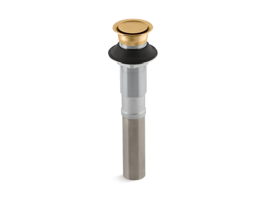 KOHLER K-7124 Pop-up clicker drain without overflow, vibrant brushed moderne brass