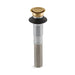 KOHLER K-7124 Pop-up clicker drain without overflow, vibrant moderne brushed gold
