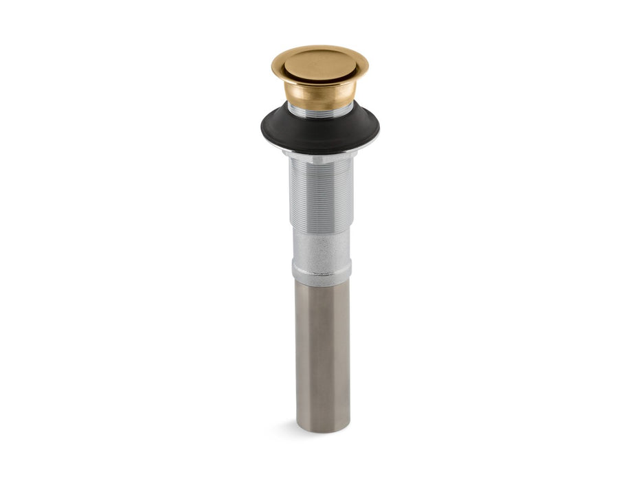 KOHLER K-7124 Pop-up clicker drain without overflow, vibrant moderne brushed gold