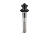 KOHLER K-7127 Bathroom sink drain with non-removable metal stopper and without overflow, matte black