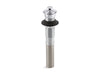 KOHLER K-7127 Bathroom sink drain with non-removable metal stopper and without overflow, polished chrome