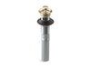 KOHLER K-7127-A Bathroom sink drain with overflow and non-removable metal stopper, vibrant french gold