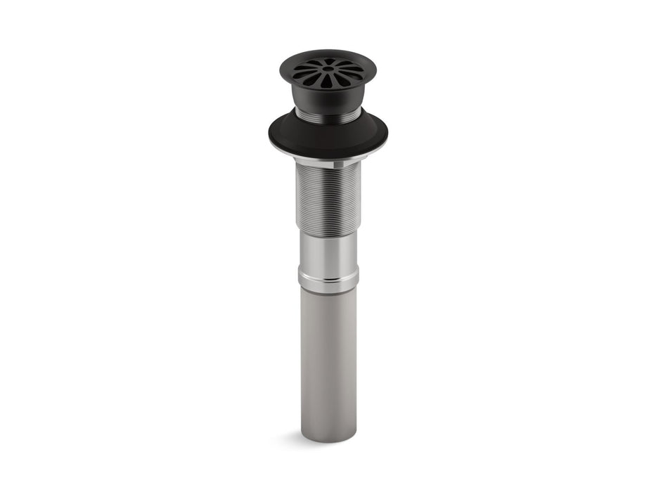KOHLER K-7129 Bathroom sink grid drain without overflow, matte black