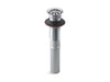 KOHLER K-7129 Bathroom sink grid drain without overflow, polished chrome