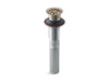 KOHLER K-7129 Bathroom sink grid drain without overflow, vibrant brushed bronze