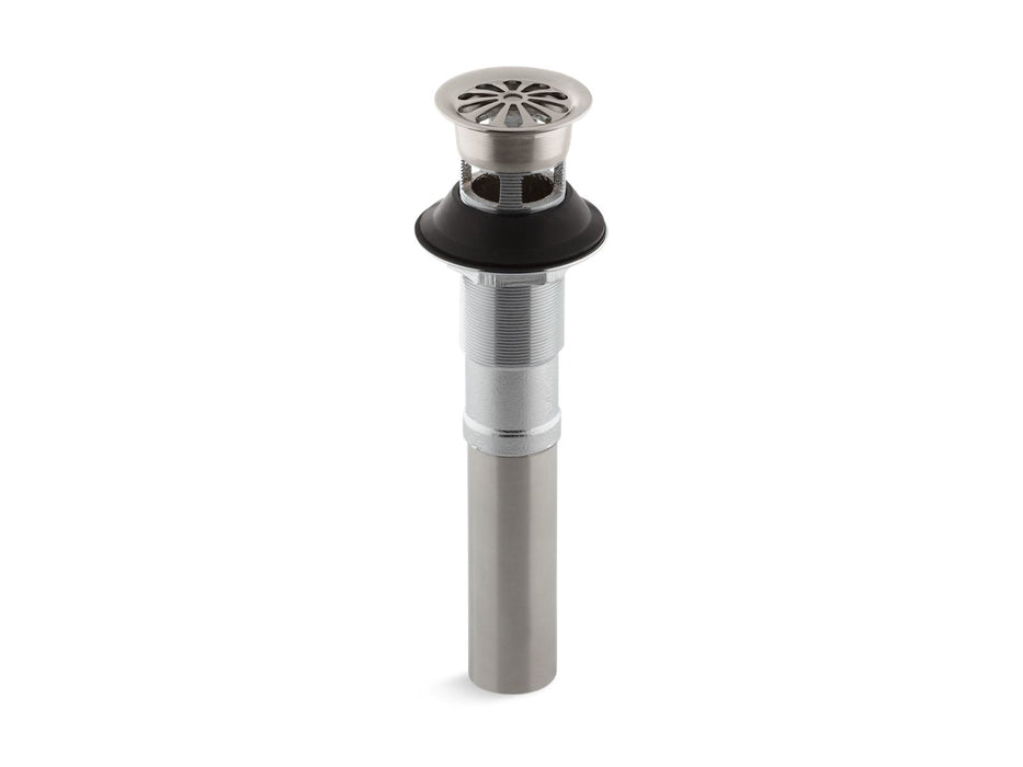 KOHLER K-7129-A Bathroom sink grid drain with overflow, vibrant stainless