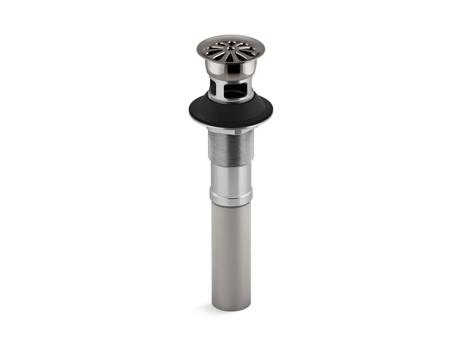 KOHLER K-7129-A Bathroom sink grid drain with overflow, vibrant titanium