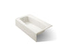 KOHLER K-713 Villager 60" x 34-1/4" alcove bath, left drain, biscuit