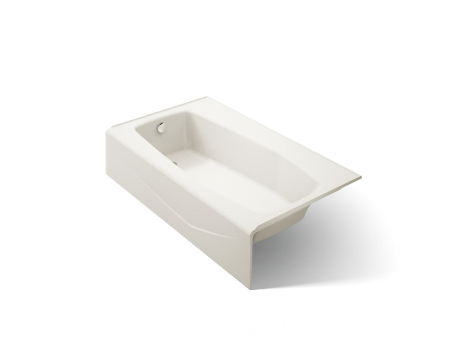 KOHLER K-713 Villager 60" x 34-1/4" alcove bath, left drain, biscuit
