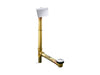 KOHLER K-7147-AF Tea-for-Two 1-1/2" contoured pop-up drain and overflow for above- or through-the-floor installation,...