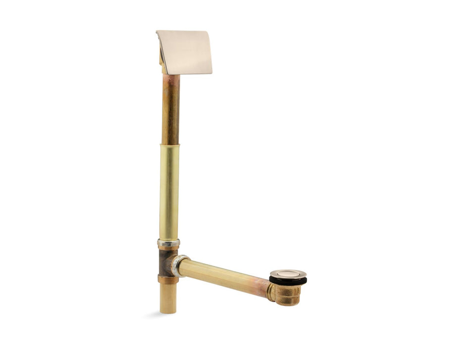 KOHLER K-7147-AF Tea-for-Two 1-1/2" contoured pop-up drain and overflow for above- or through-the-floor installation,...