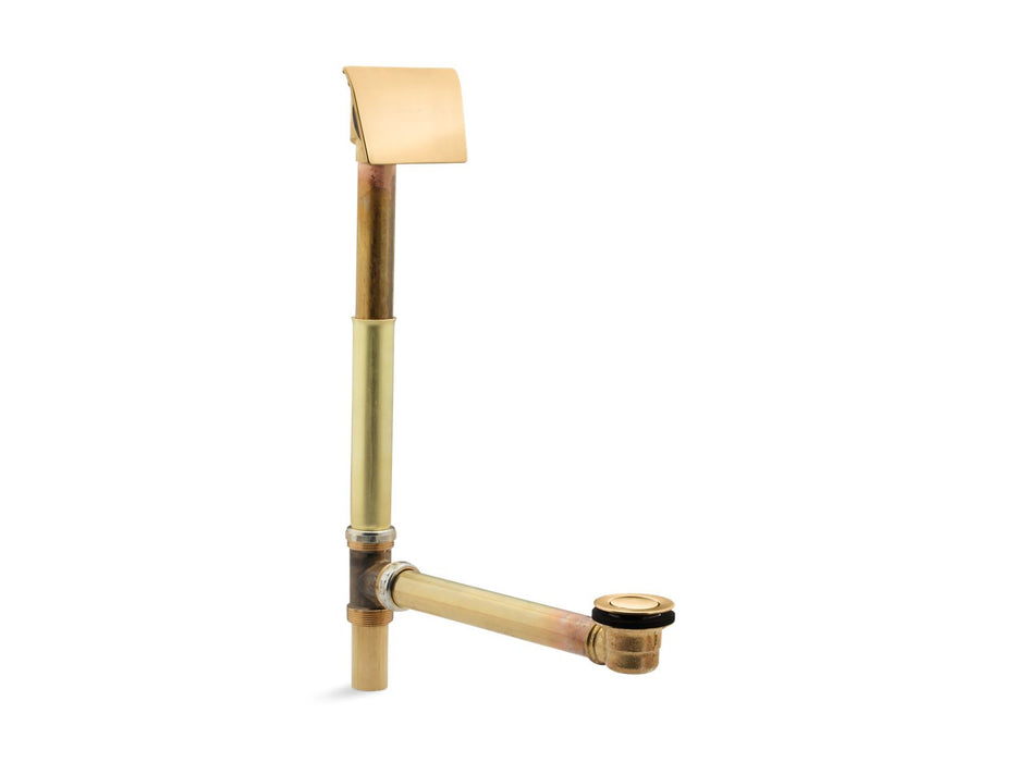 KOHLER K-7147-AF Tea-for-Two 1-1/2" contoured pop-up drain and overflow for above- or through-the-floor installation,...
