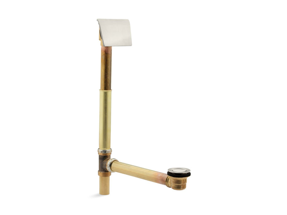 KOHLER K-7147-AF Tea-for-Two 1-1/2" contoured pop-up drain and overflow for above- or through-the-floor installation,...
