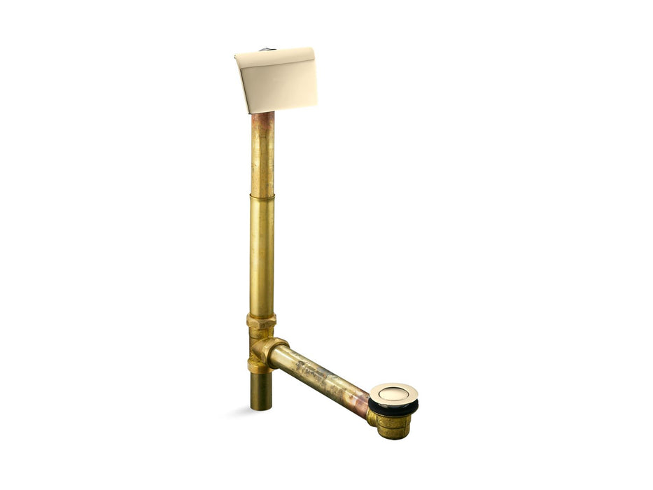 KOHLER K-7147-AF Tea-for-Two 1-1/2" contoured pop-up drain and overflow for above- or through-the-floor installation,...