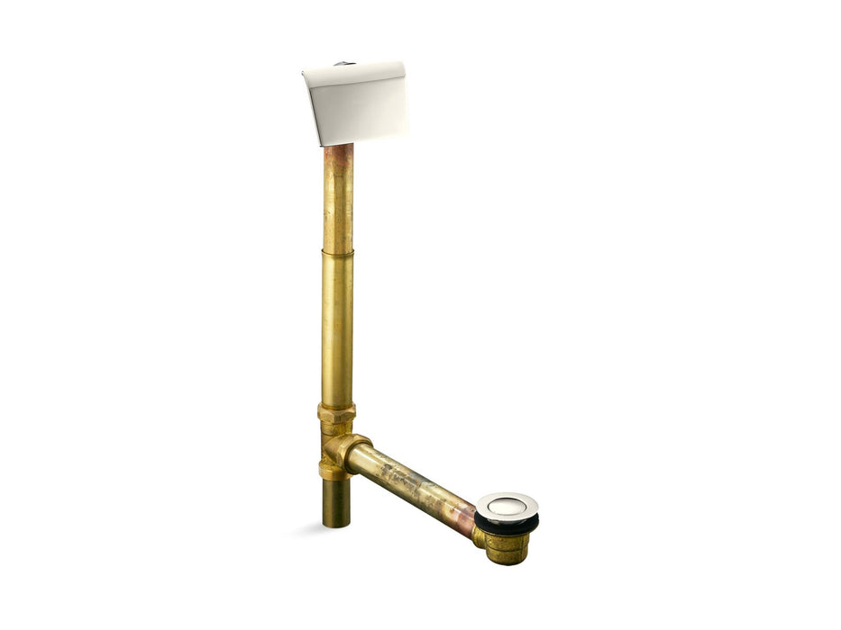KOHLER K-7147-AF Tea-for-Two 1-1/2" contoured pop-up drain and overflow for above- or through-the-floor installation,...