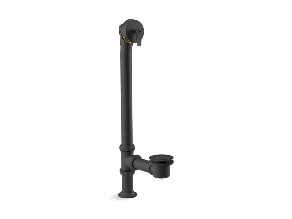 KOHLER K-7159 Artifacts 1-1/2" pop-up bath drain for above- and through-the-floor freestanding bath installations, matte...