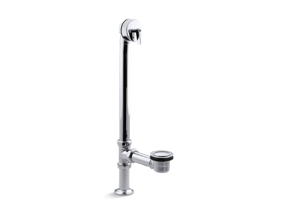 KOHLER K-7159 Artifacts 1-1/2" pop-up bath drain for above- and through-the-floor freestanding bath installations,...