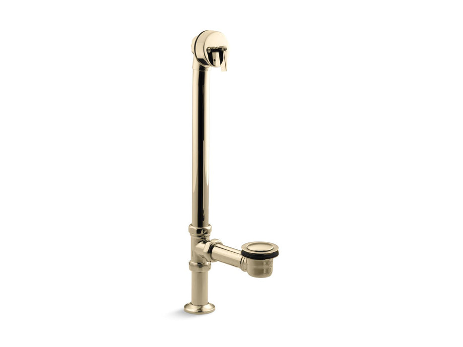 KOHLER K-7159 Artifacts 1-1/2" pop-up bath drain for above- and through-the-floor freestanding bath installations,...