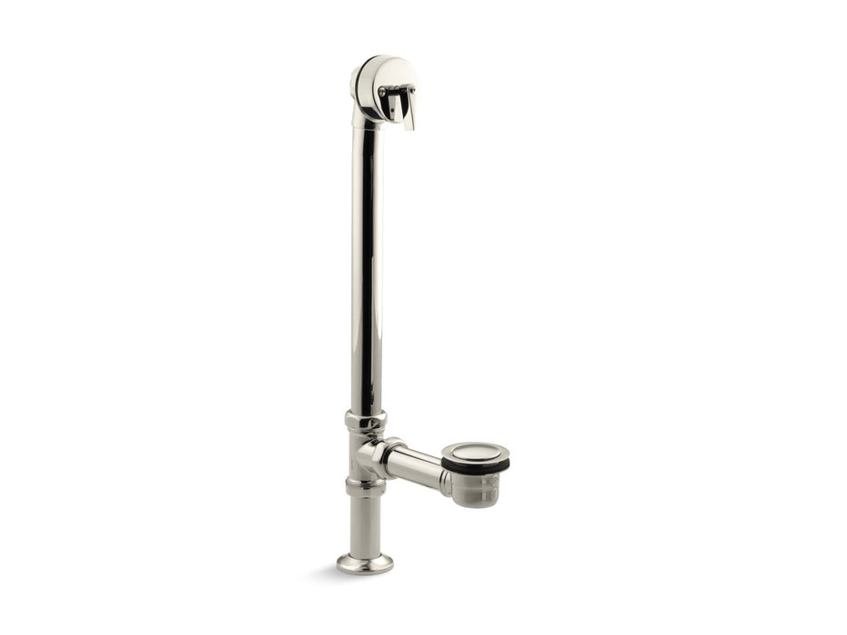 KOHLER K-7159 Artifacts 1-1/2" pop-up bath drain for above- and through-the-floor freestanding bath installations,...