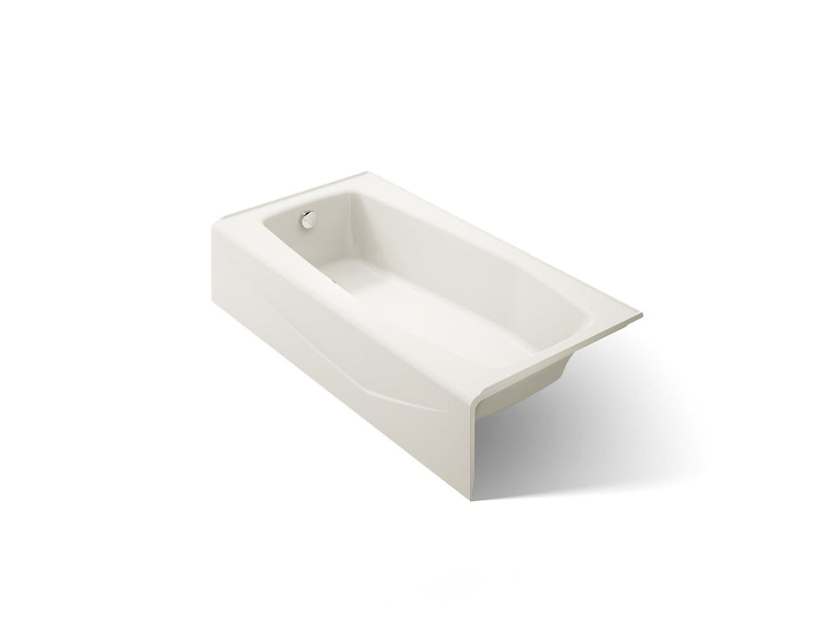 KOHLER K-715 Villager 60" x 30-1/4" alcove bath, left drain, biscuit