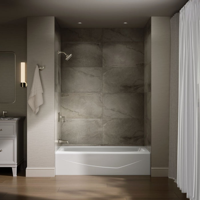 KOHLER K-715 Villager 60" x 30-1/4" alcove bath, left drain, white - view 4