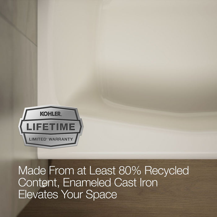 KOHLER K-716 Villager 60" x 30-1/4" alcove bath, right drain